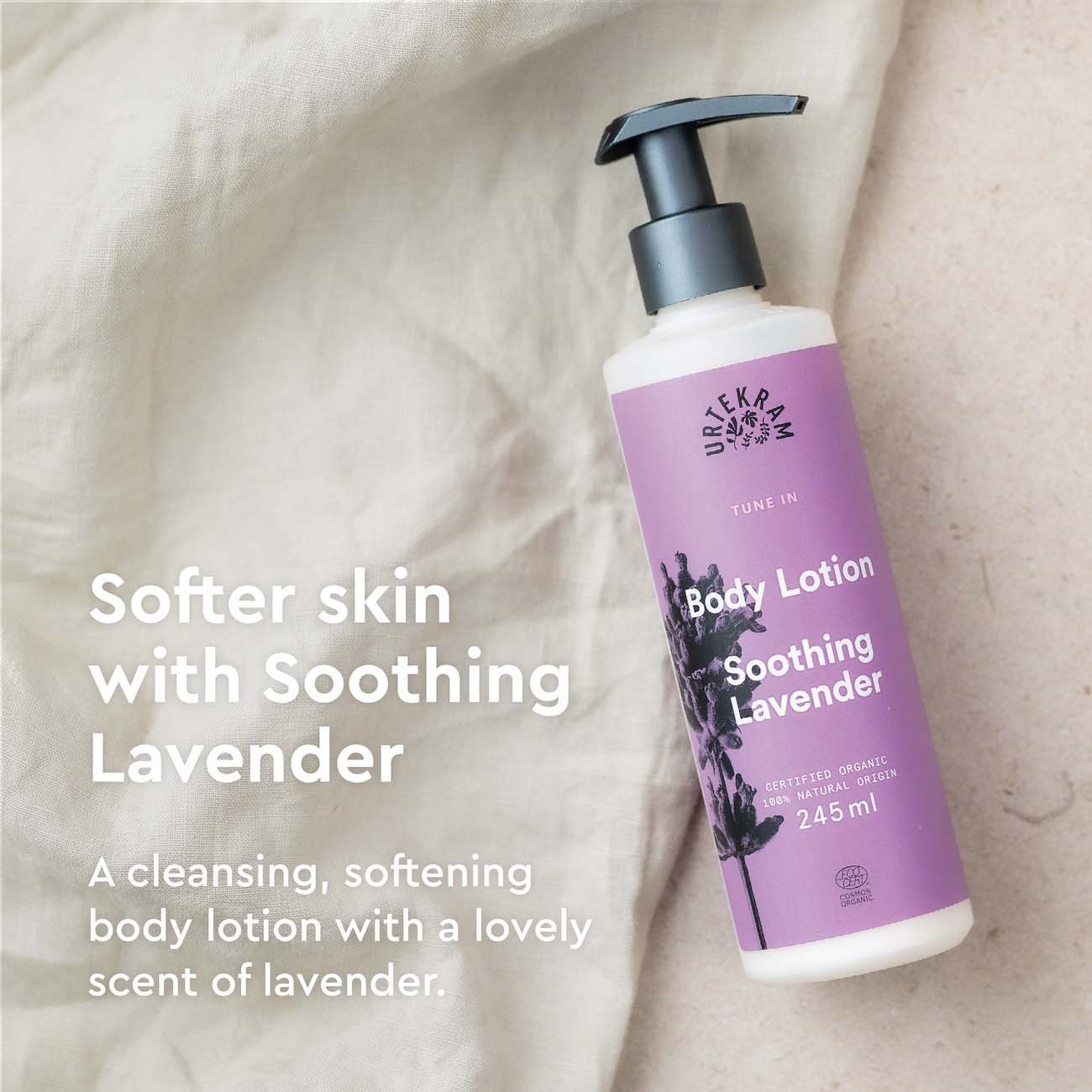Alternativ bild 1 för Urtekram Tune In Soothing Lavender Soothing Laveder Body Lotion 245 ml