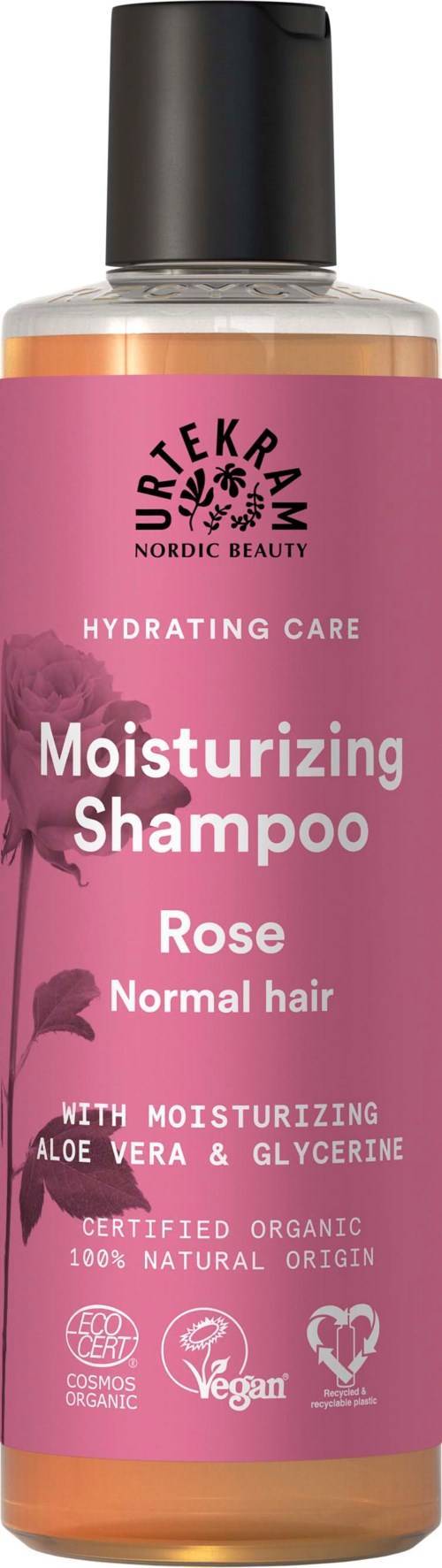 Urtekram Rose For Normal Hair Shampoo Normalt Hår 250 ml