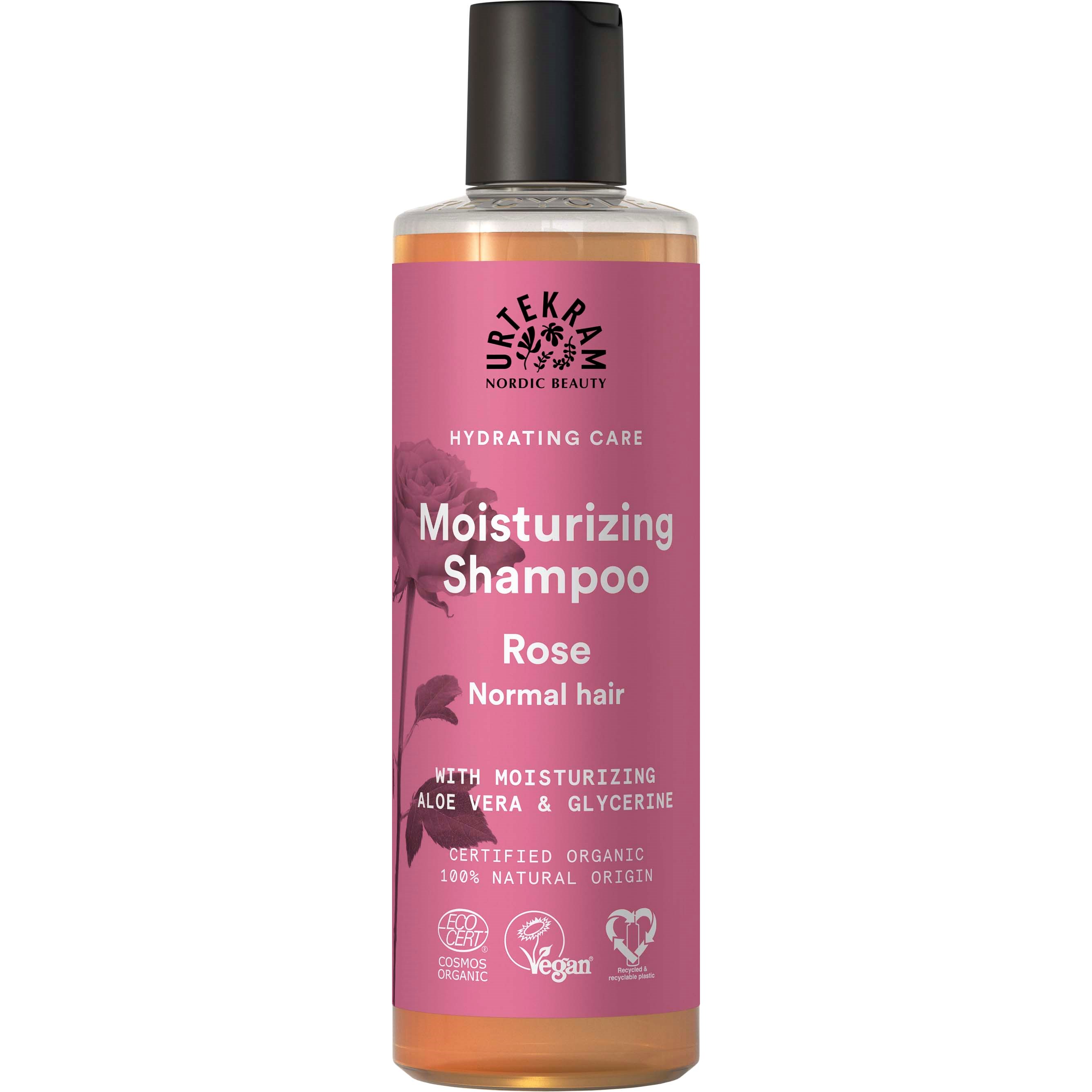 Shampoo til normalt hår Rose Økologisk - 250 ml - Urtekram