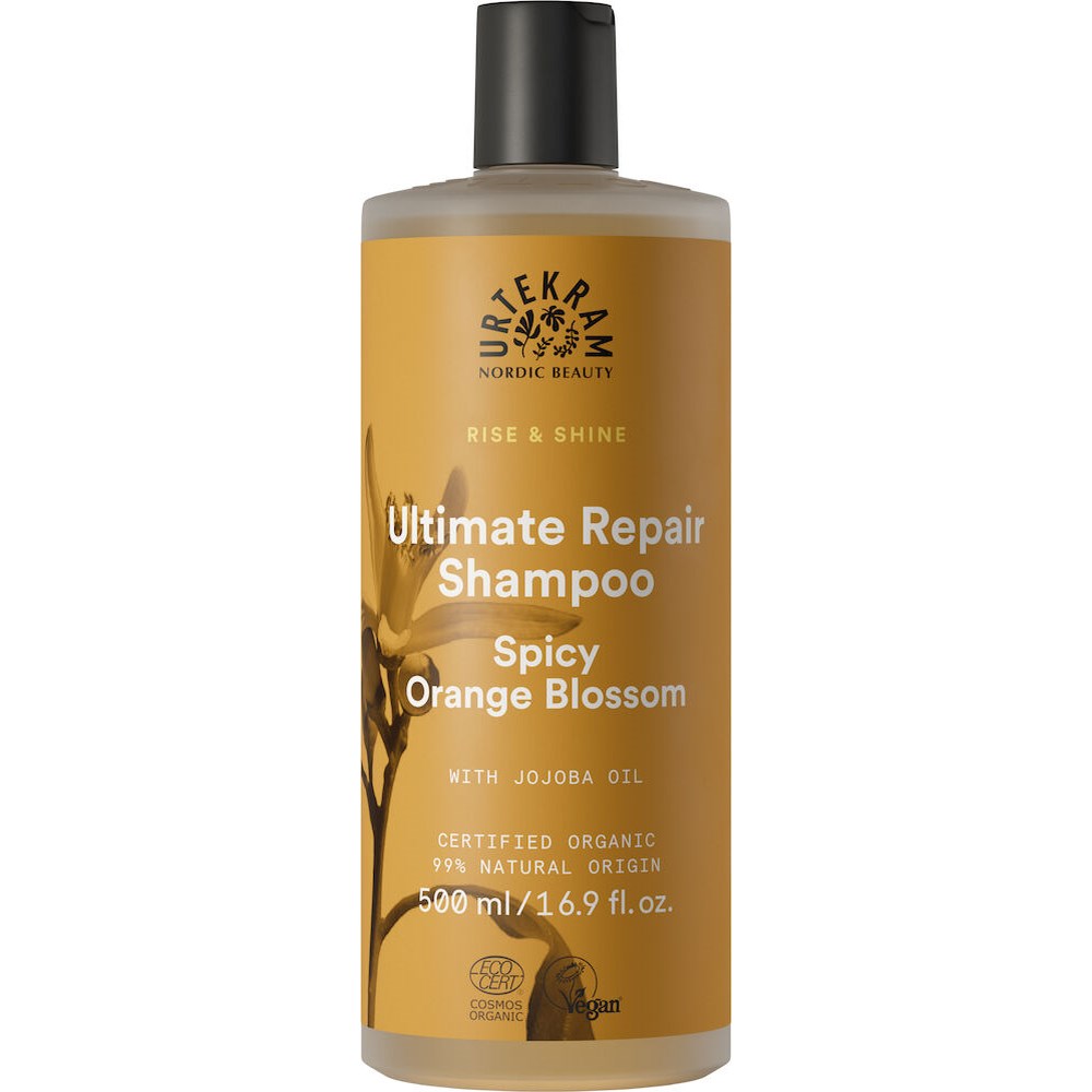 Läs mer om Urtekram Rise & Shine Spicy Orange Blossom Ultimate Repair Shampoo 500