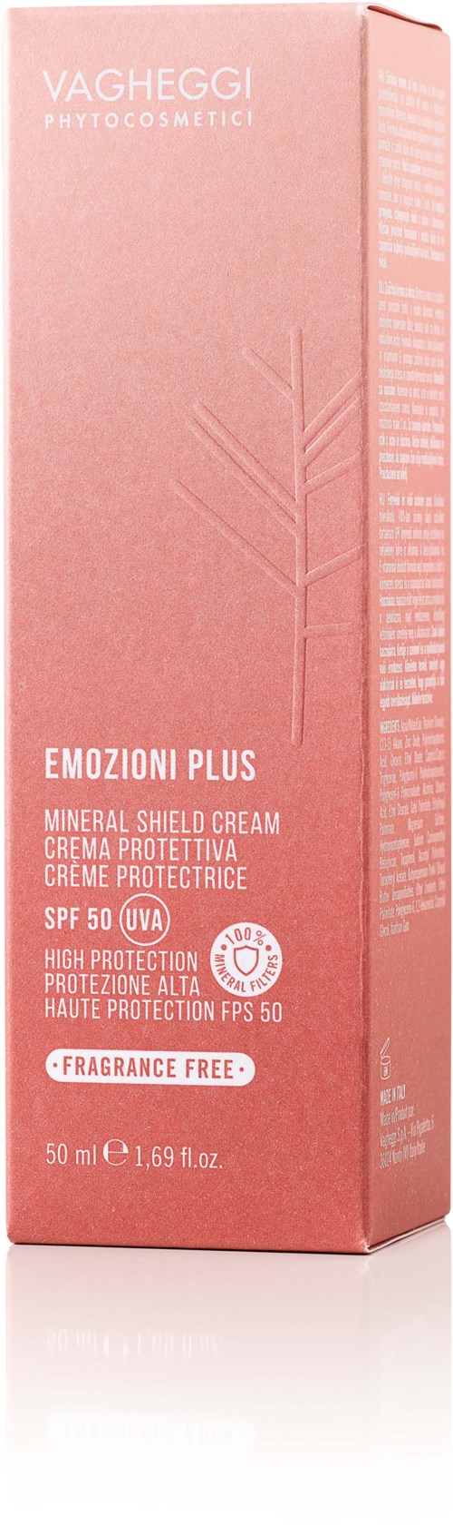 VAGHEGGI EMOZIONI PLUS Mineral Shield Cream SPF50 50 ml