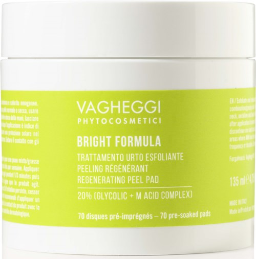 VAGHEGGI BRIGHT FORMULA Regenerating Peel Pad 135 ml