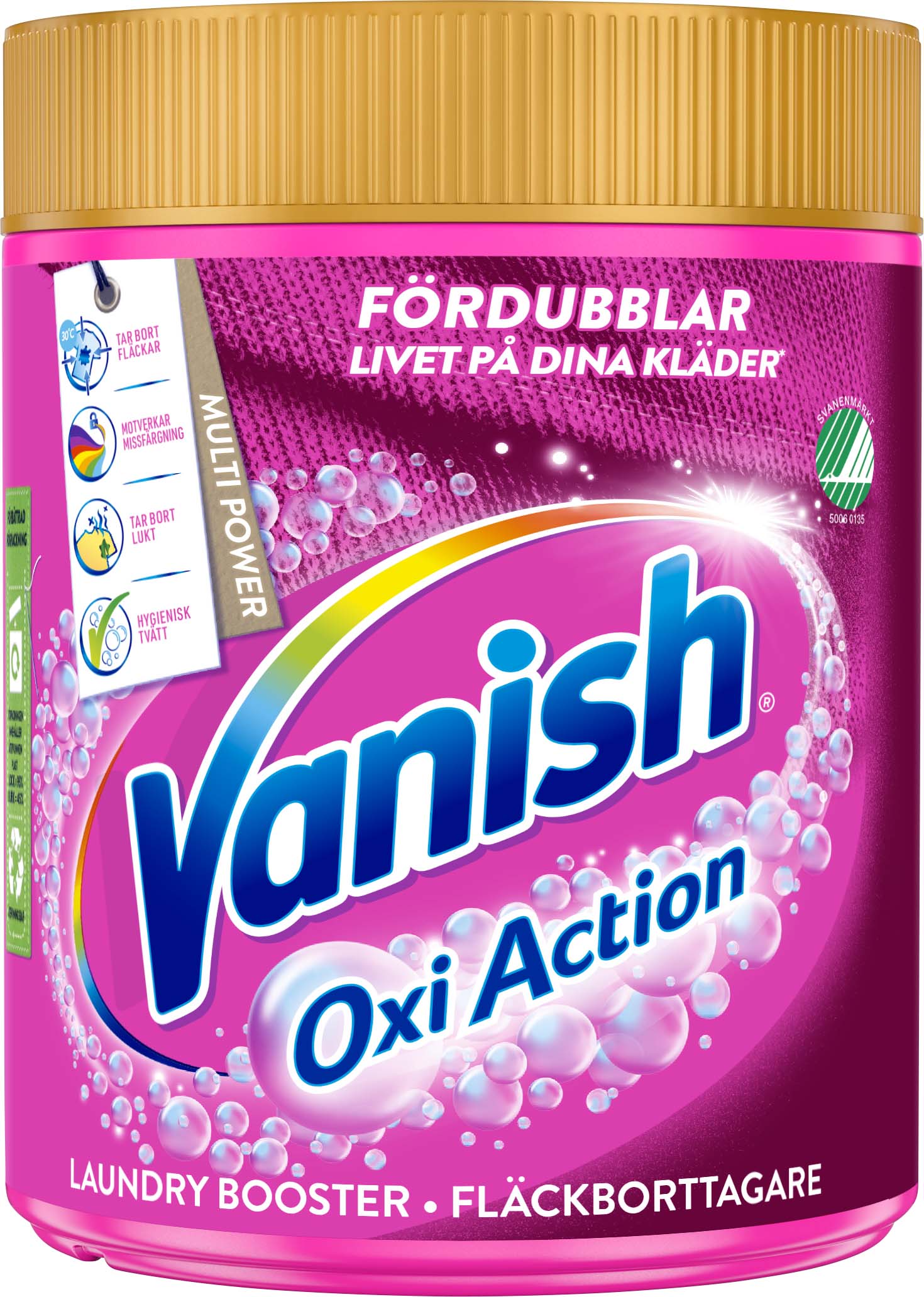 Dėmių valiklis VANISH ACTION OXI PINK, 470 g