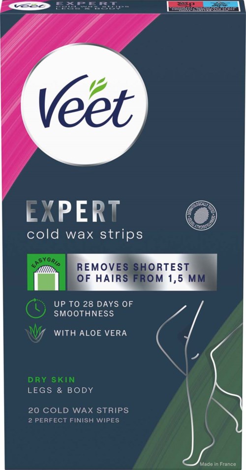 Veet Expert Cold Wax Strips Dry Skin 20 st
