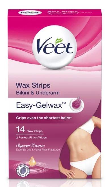 Veet Suprem Essence Ready-to-use Wax Strips Bikini & Under Armar