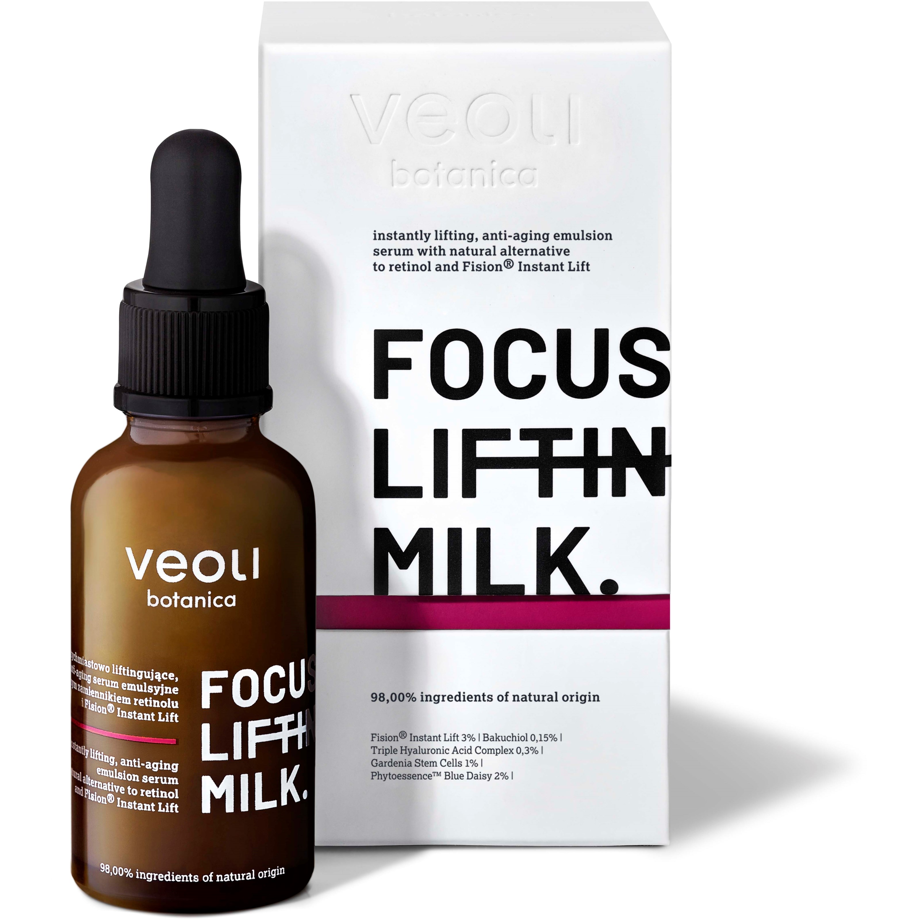 Läs mer om Veoli Botanica Proffesional Focus lifting milk 30 ml