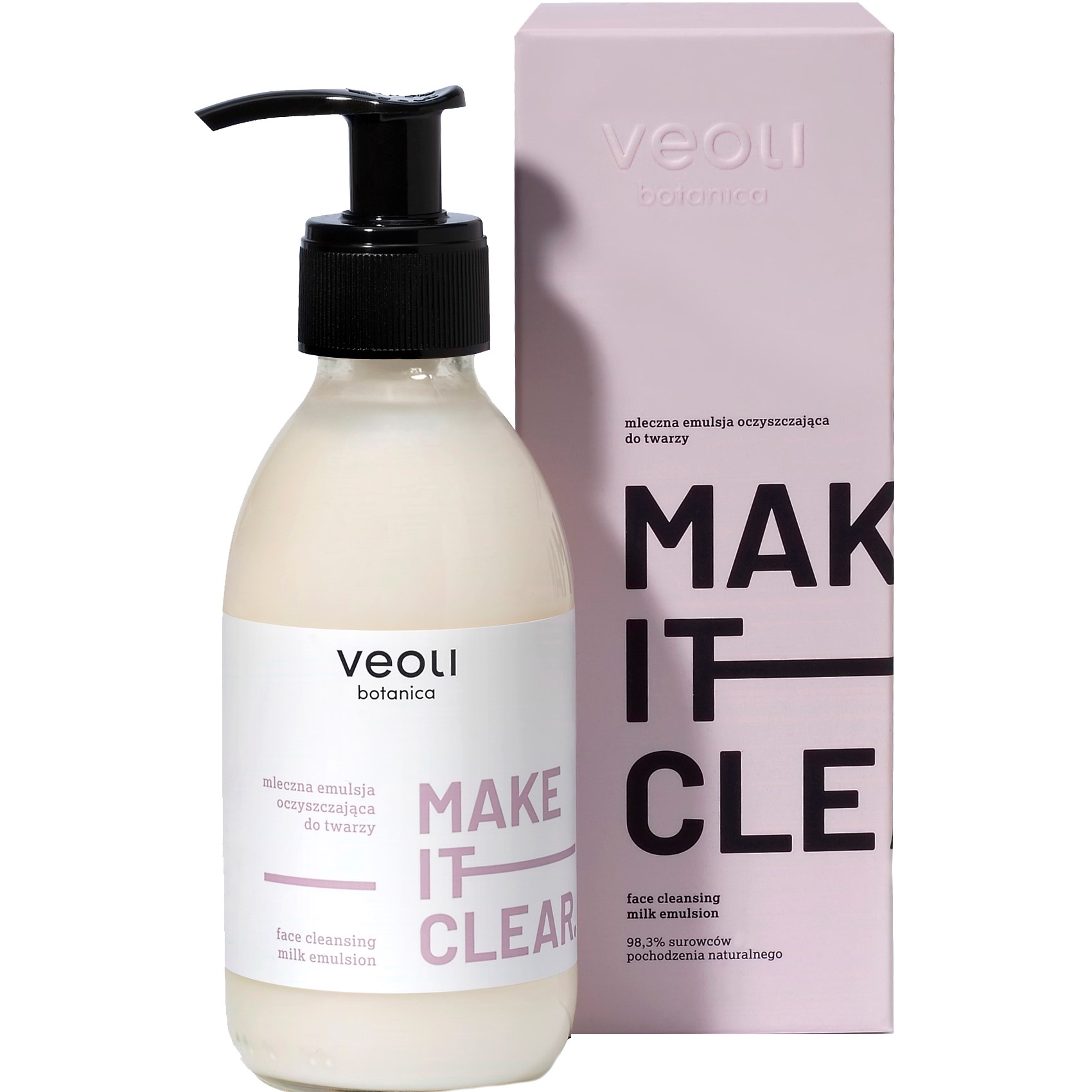Läs mer om Veoli Botanica Make It Clear Face Cleansing Milk Emulsion 200 ml