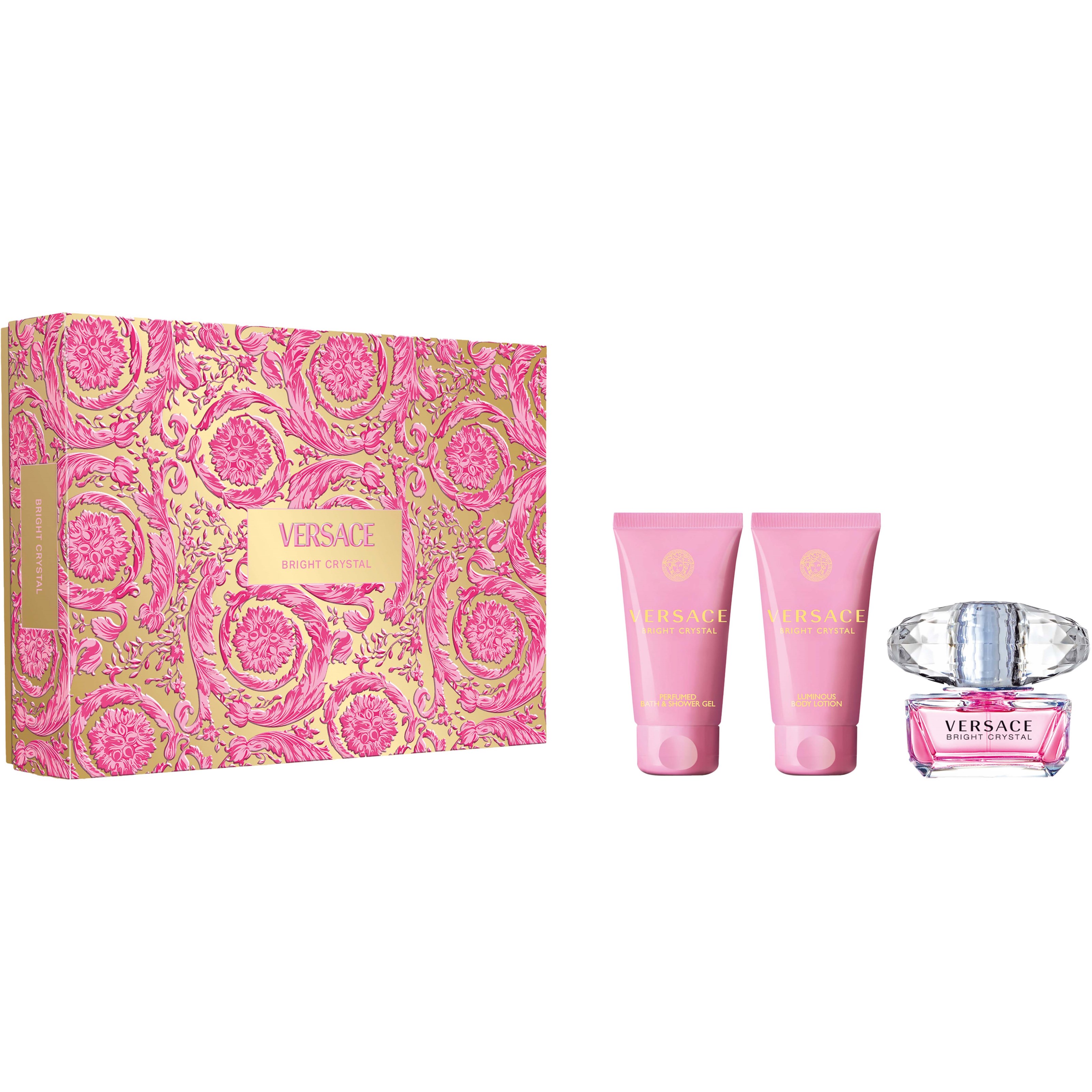 Versace Gift Set Bright Crystal EdT + Bath & Shower Gel + Body Lo
