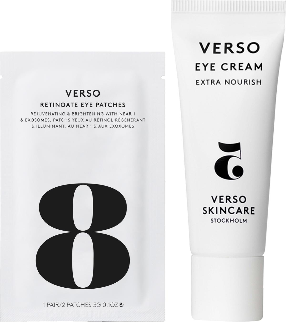 Verso Skincare Eye Care Bundle Eye Patch 1 pc & Eye Cream 15 ml