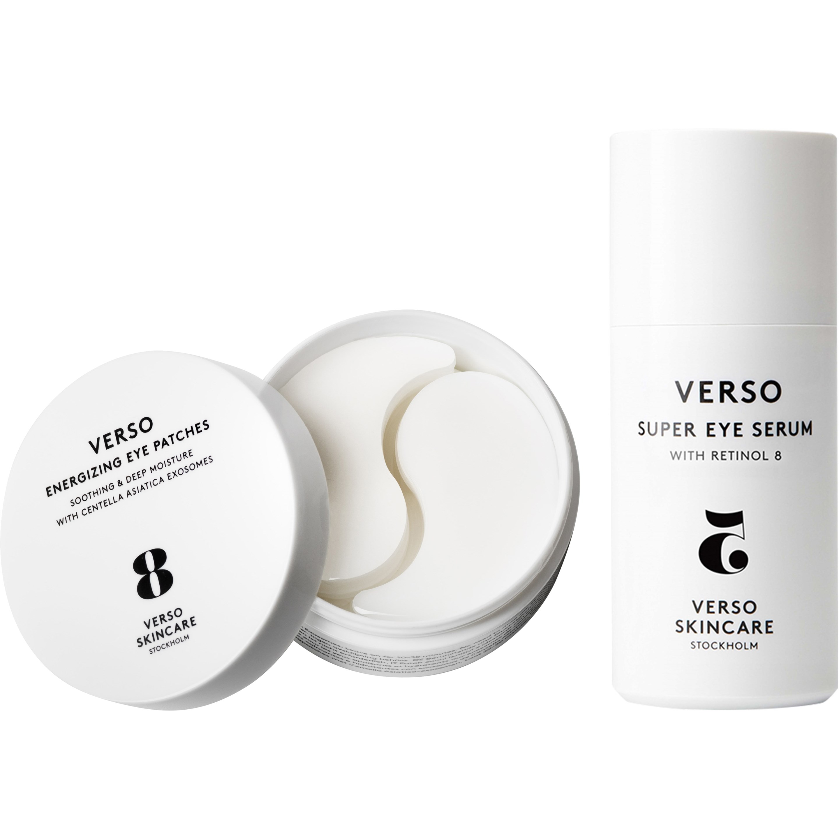 Verso Skincare Eye Care Bundle Eye Patches 30 pairs & Eye Serum 3