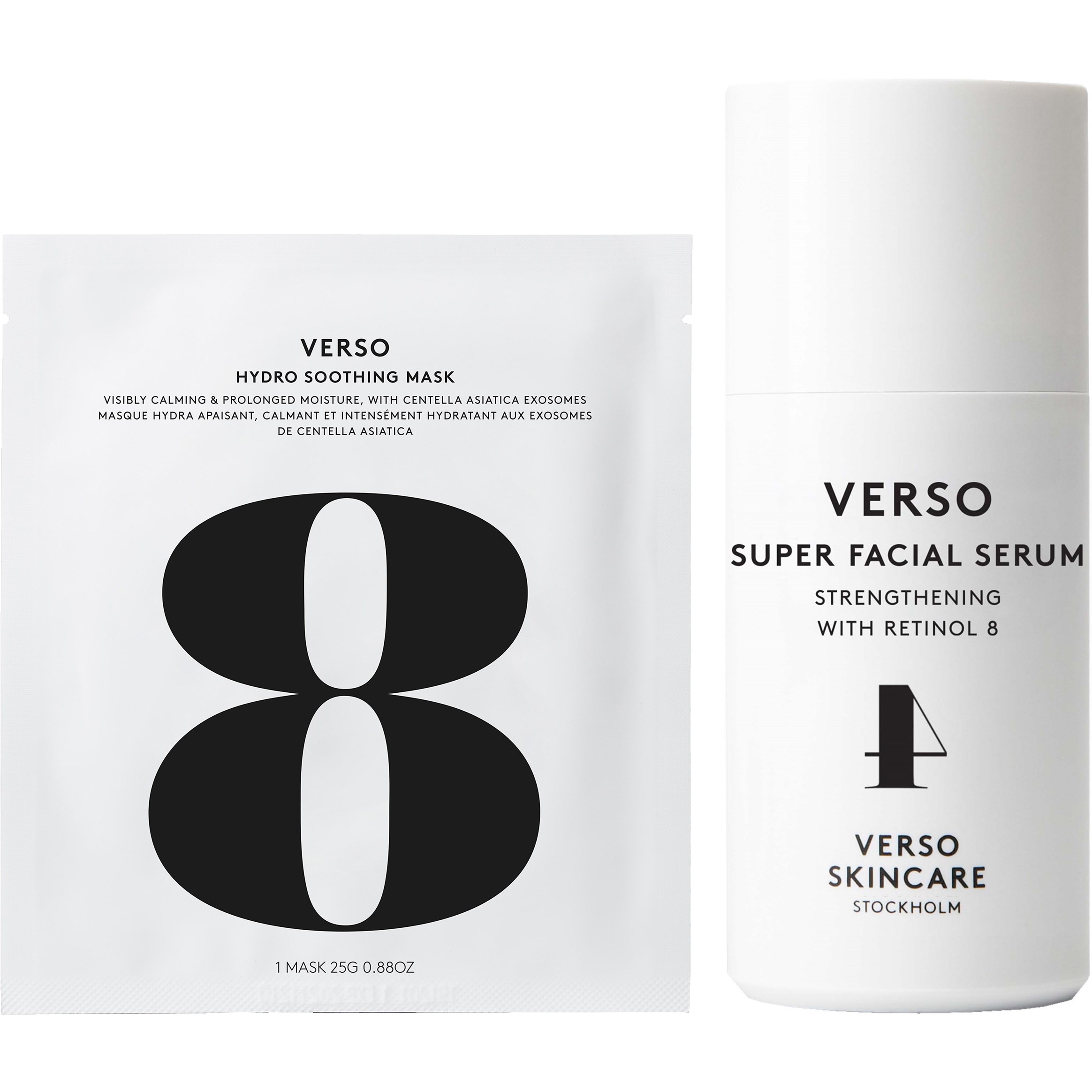Verso Skincare Face Care Bundle Mask 1 pc & Serum 30 ml