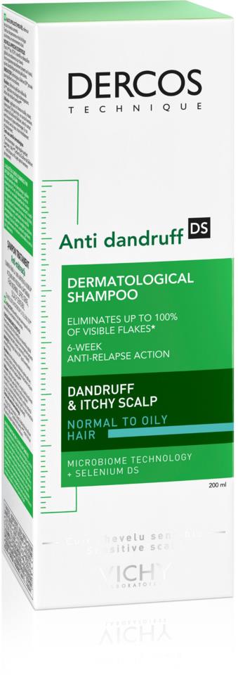Vichy Anti-Dandruff mjällshampo fett/normalt hår 200 ml