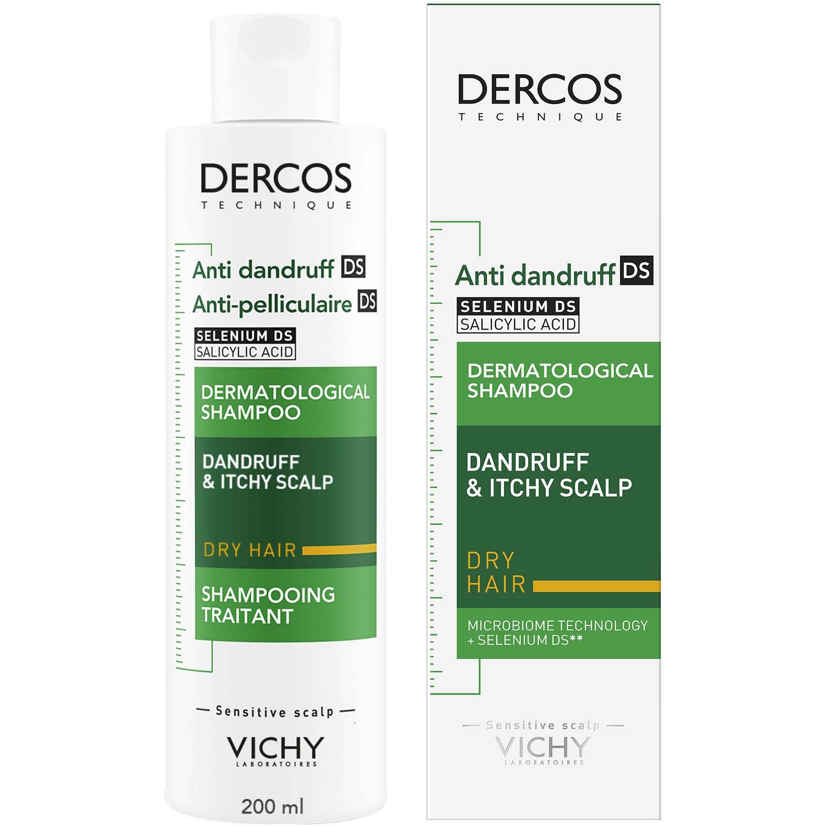VICHY Dercos Technique Anti-dandruff Shampoo for Dry Hair (obrázok 8)