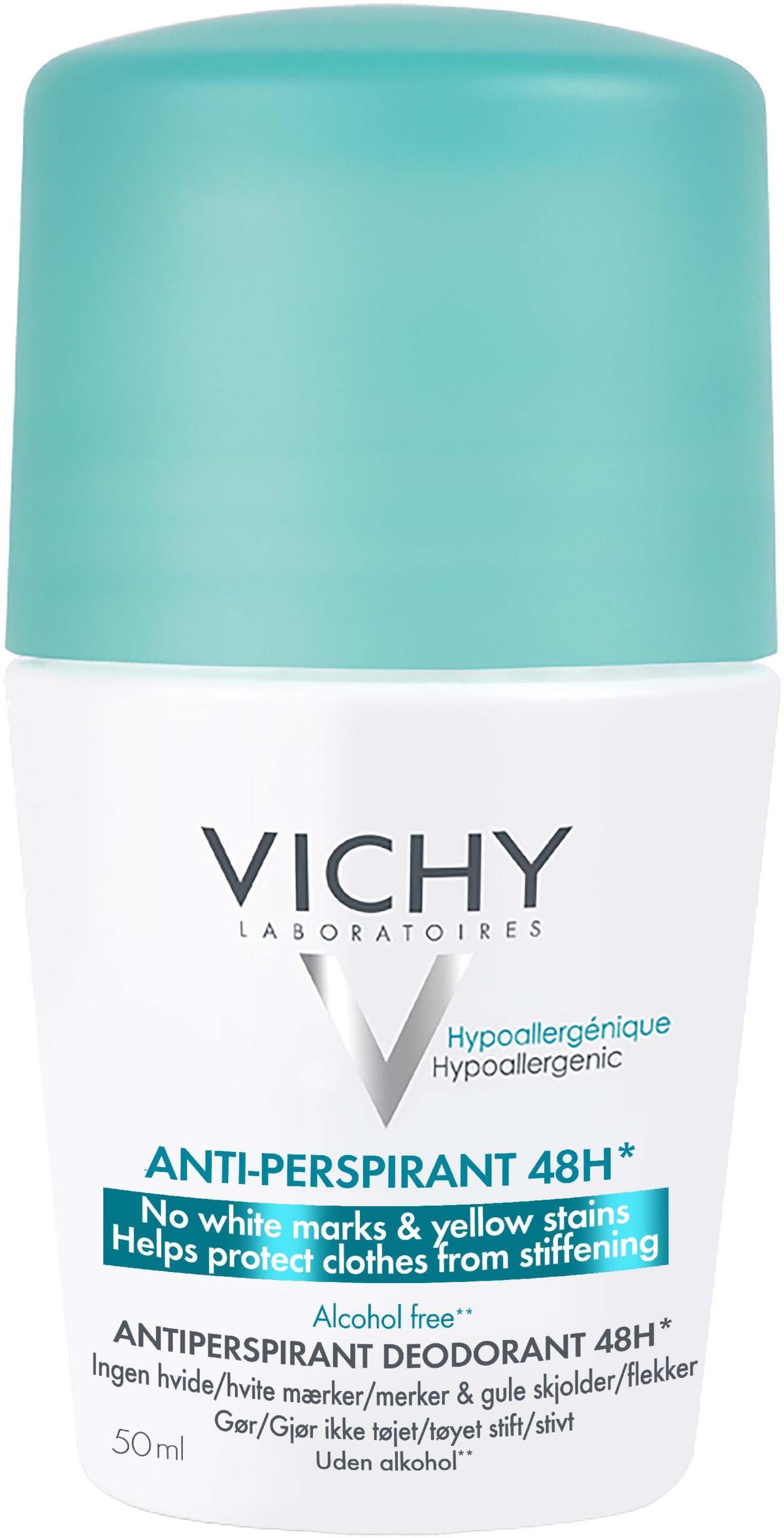 VICHY Deodorant Anti-Stain Antiperspirant Deodorant Roll-On 48H 50 ml 50 ml
