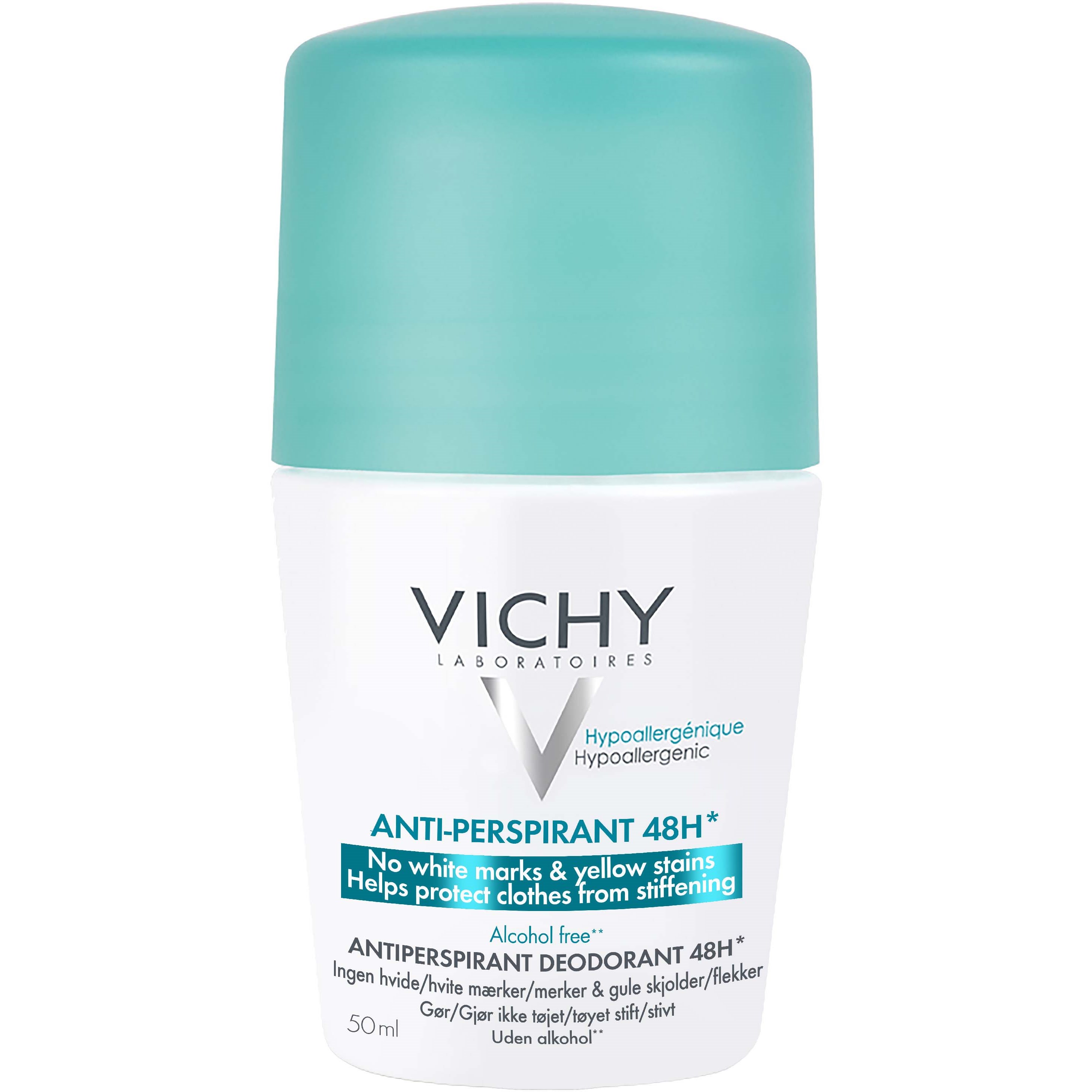 VICHY Deodorant Anti-Stain Antiperspirant Deodorant Roll-On 48H 50 ml 50 ml