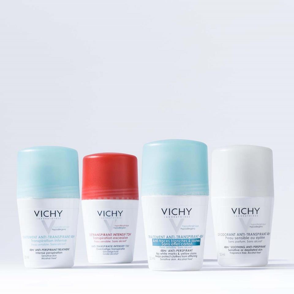 Vichy Anti-Trace antiperspirant deodorant roll-on 48h