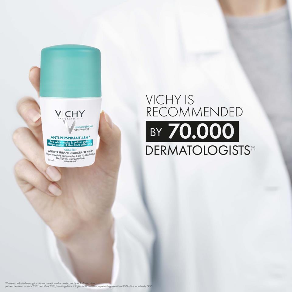 Vichy Anti-Trace antiperspirant deodorant roll-on 48h 50 ml