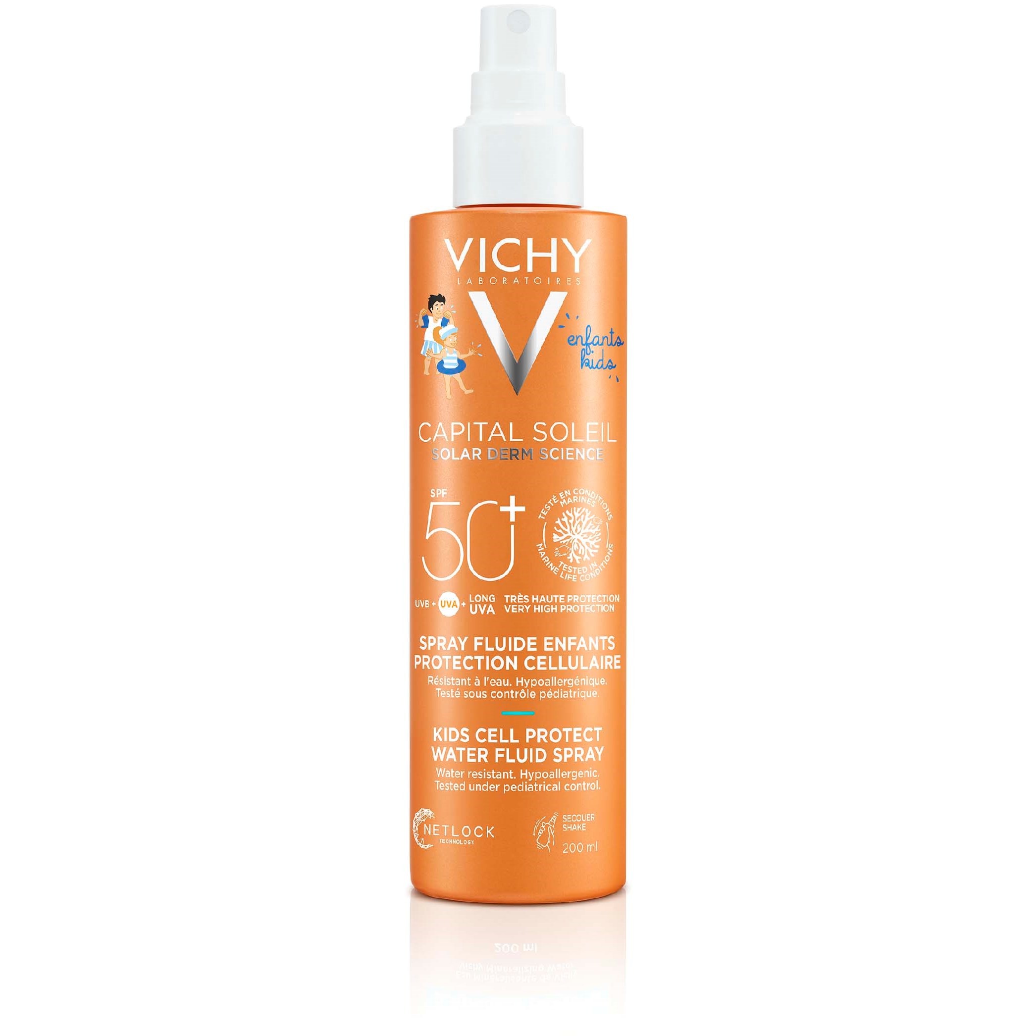 VICHY Capital Soleil Kids Protect Water Fluid Spray SPF 50+ 200 ml