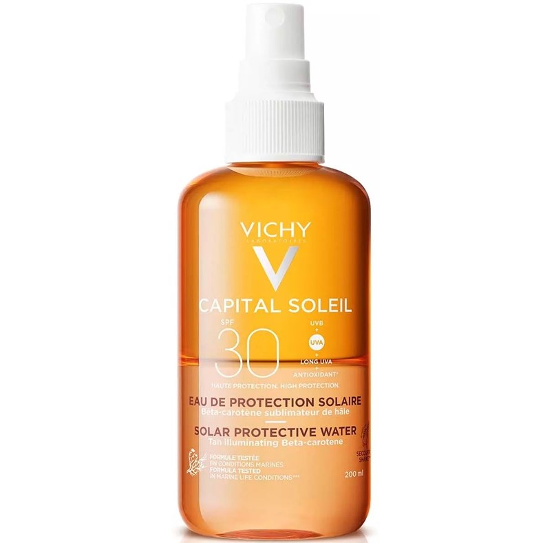 VICHY Capital Soleil Tan Illuminating Spray SPF30 200 ml 200 ml billede