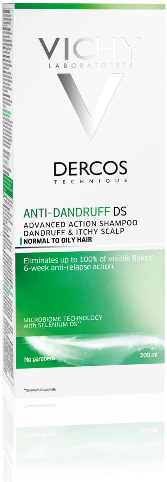 Vichy Dercos Technique Anti-Dandruff mjällshampo fett/normalt hår