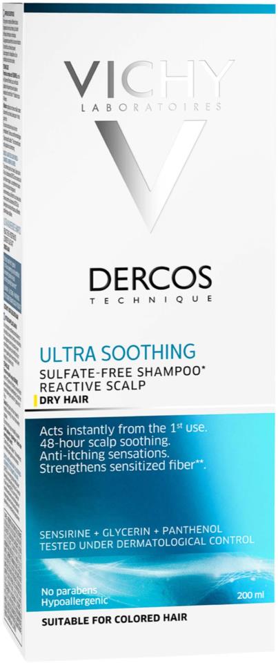 Vichy Dercos Technique Ultra-soothing schampo torrt hår