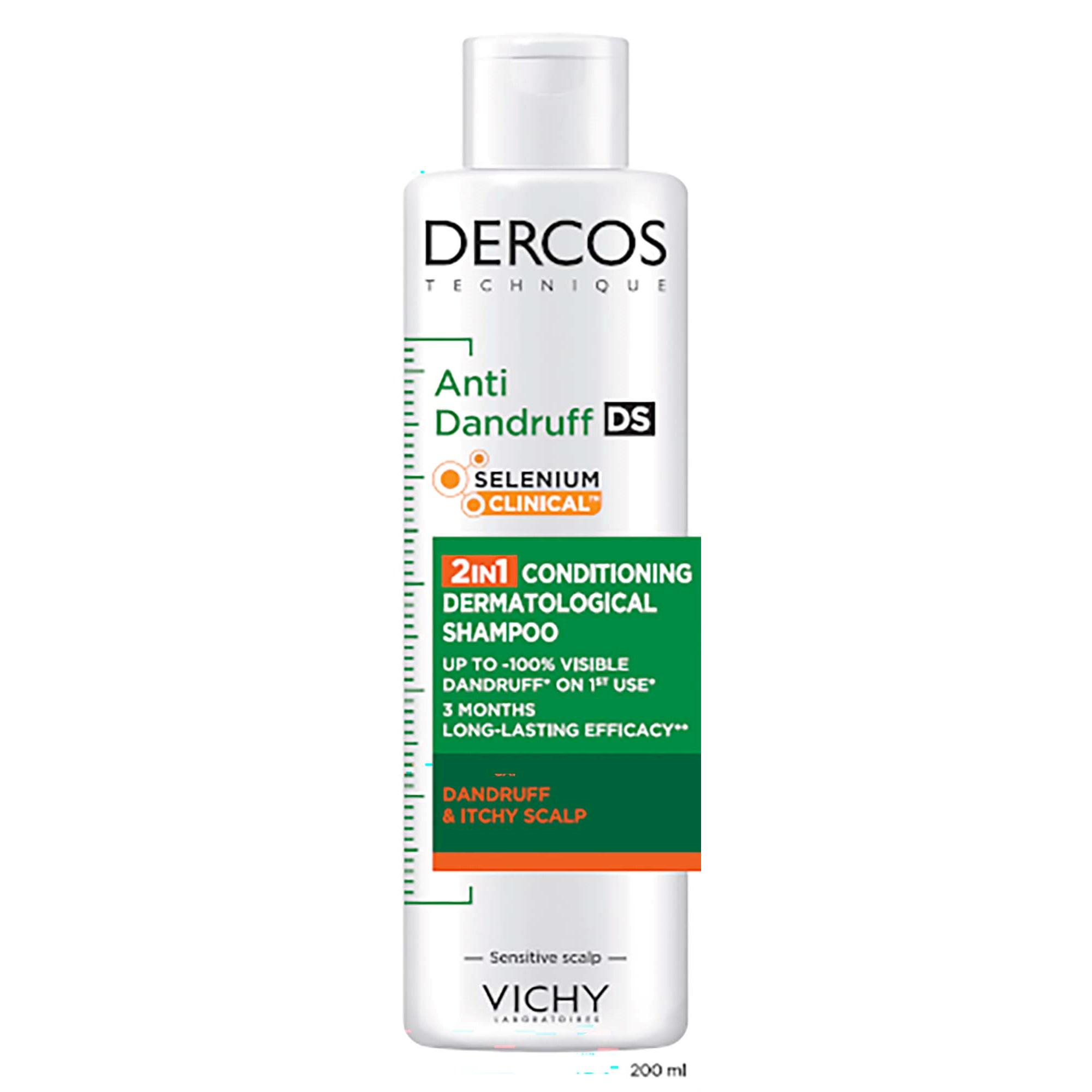 VICHY Dercos Technique Anti-Dandruff 2-IN-1 –shampoo + conditioner 200 ml