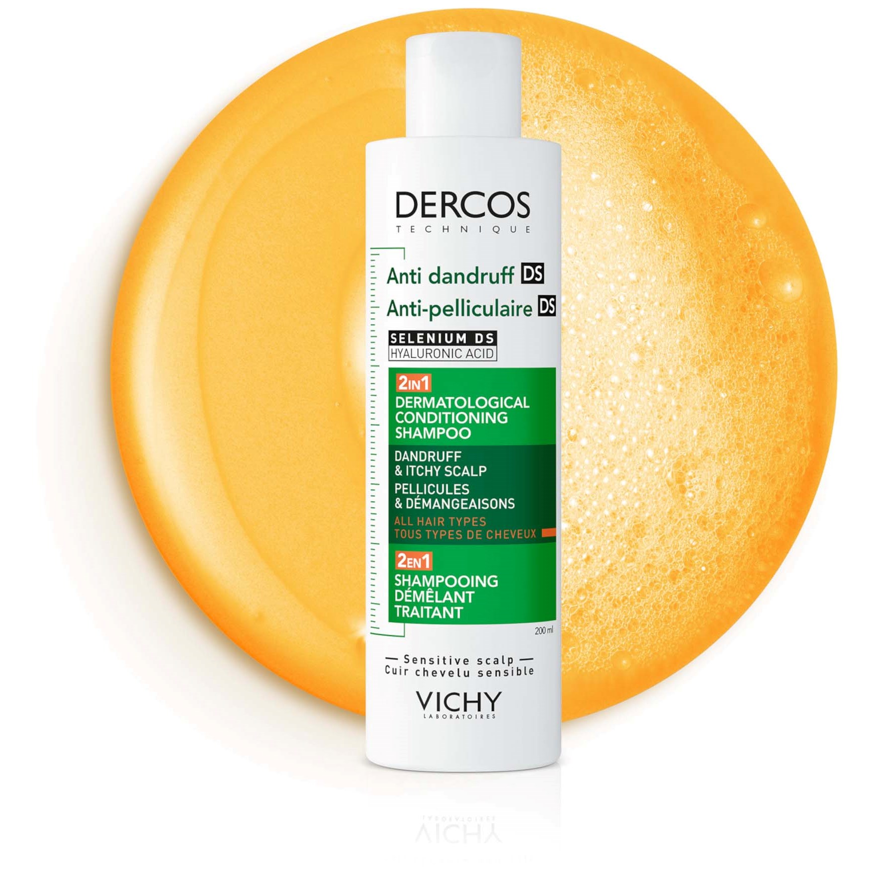 VICHY Anti-Dandruff 2–1 Shampoo + Conditioner 200 ml 200 ml (obrázok 9)