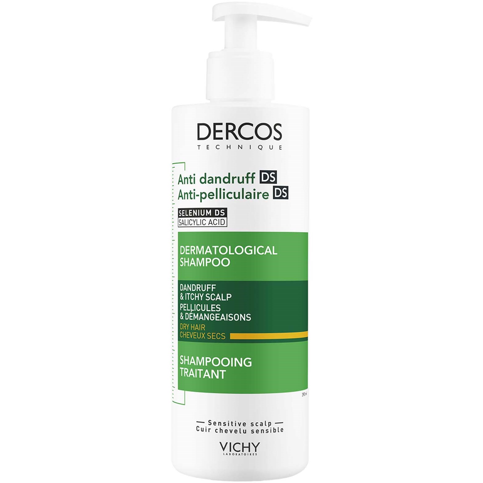 Bilde av Vichy Dercos Technique Anti-dandruff Shampoo For Dry Hair 390 Ml