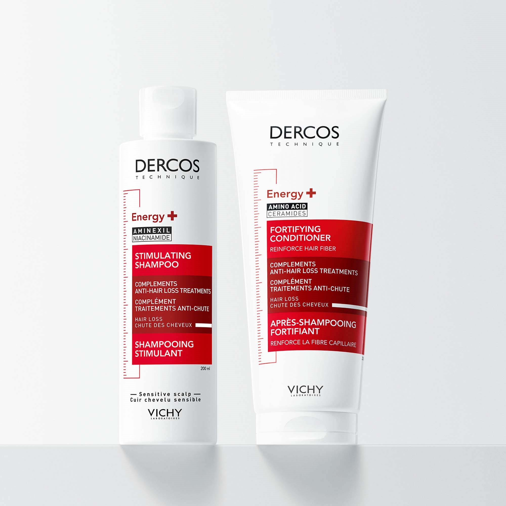 VICHY Dercos Technique Energy+ Stimulating Shampoo 200 ml (obrázok 3)
