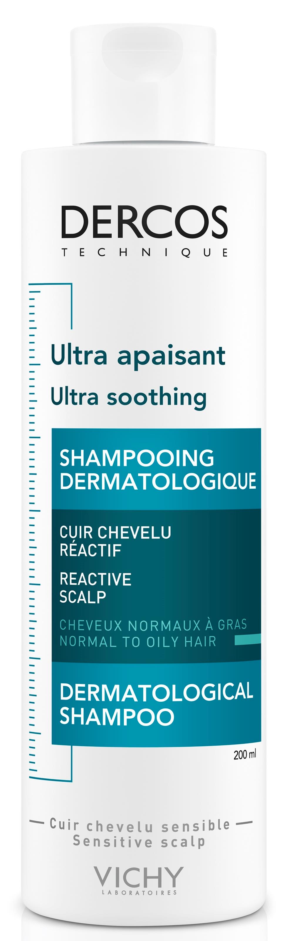 VICHY Dercos Technique Ultra Soothing Shampoo for Normal to Oily Hair 200 ml
