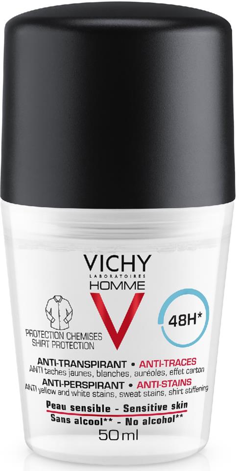 Vichy Homme Anti-Stains Deodorant 48h