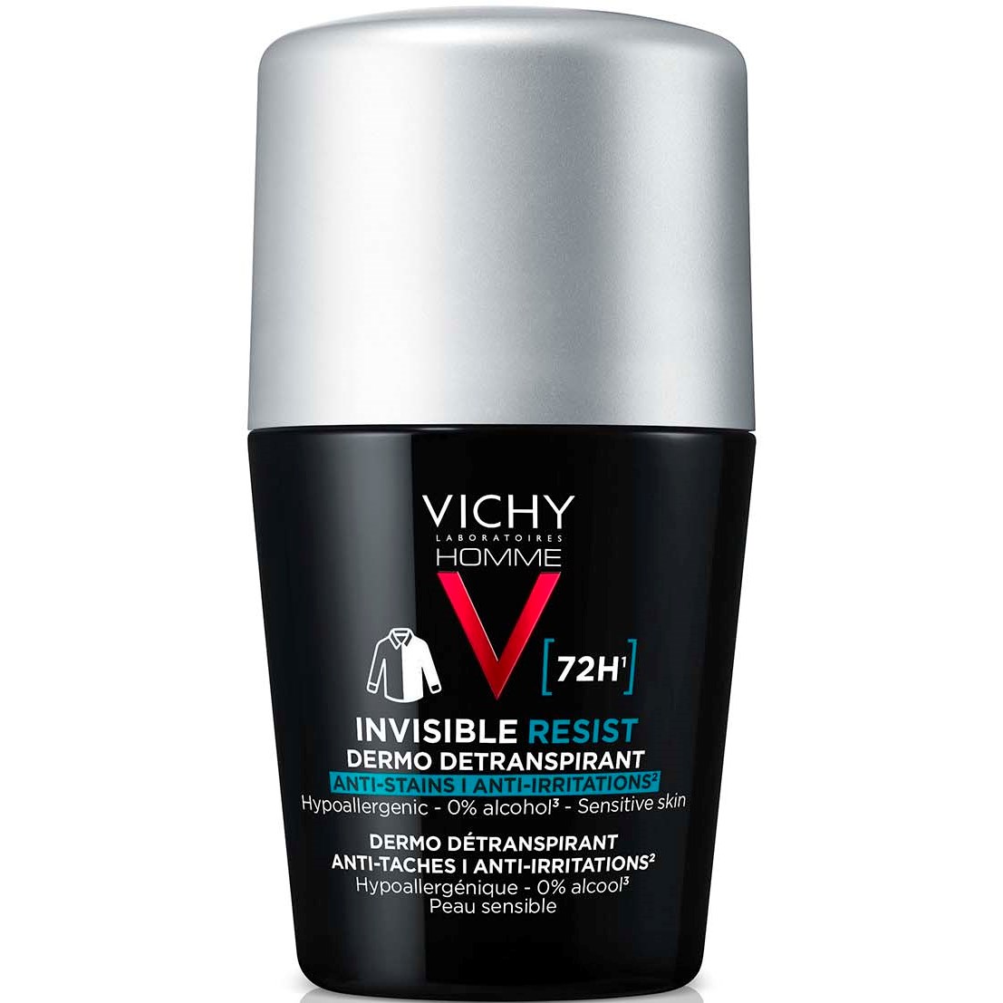 Bilde av Vichy Homme Invisible Protect 72h Anti-stain Roll-on 50 Ml
