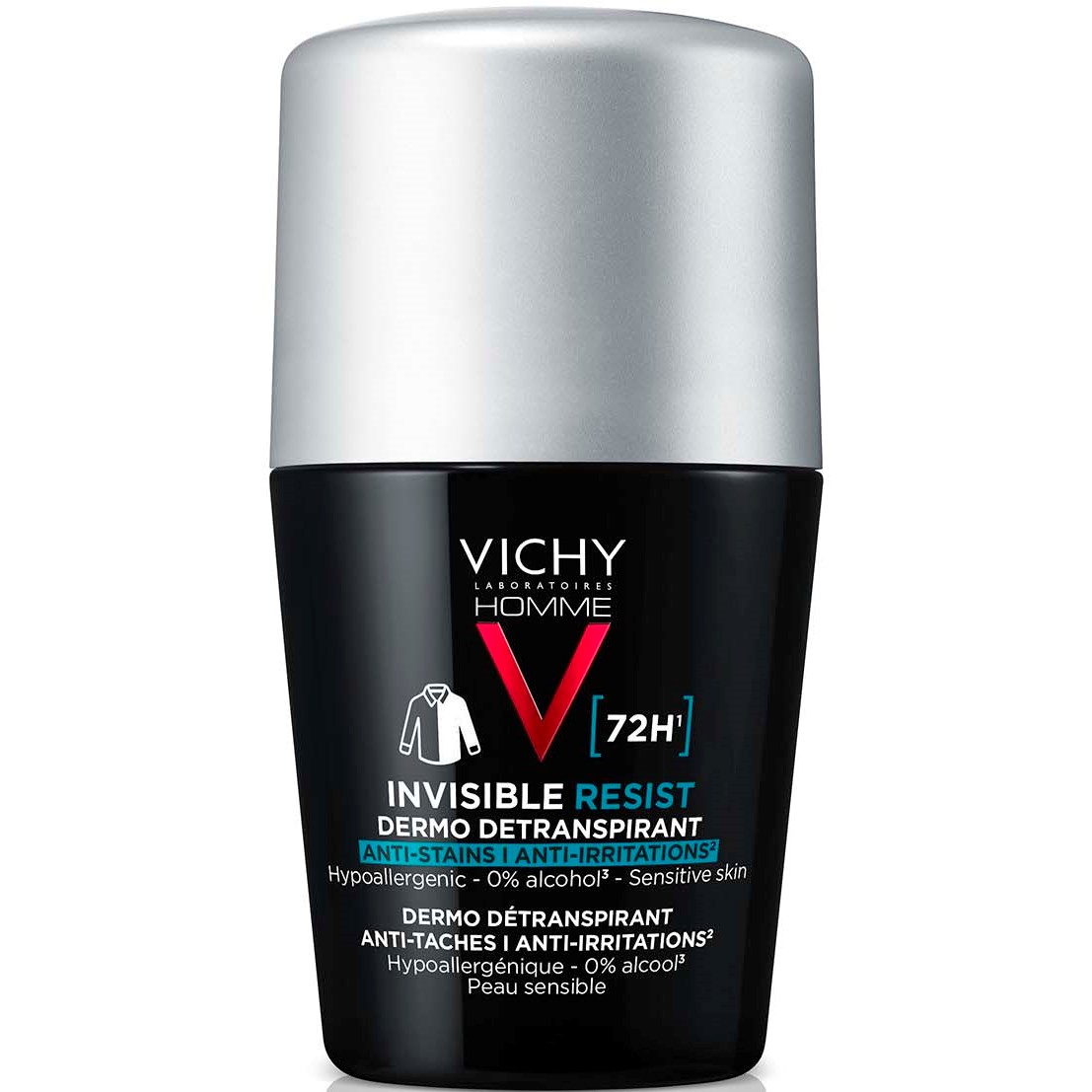 VICHY Homme Invisible Resist 72H Anti-Stain Roll-On 50 ml 50 ml billede