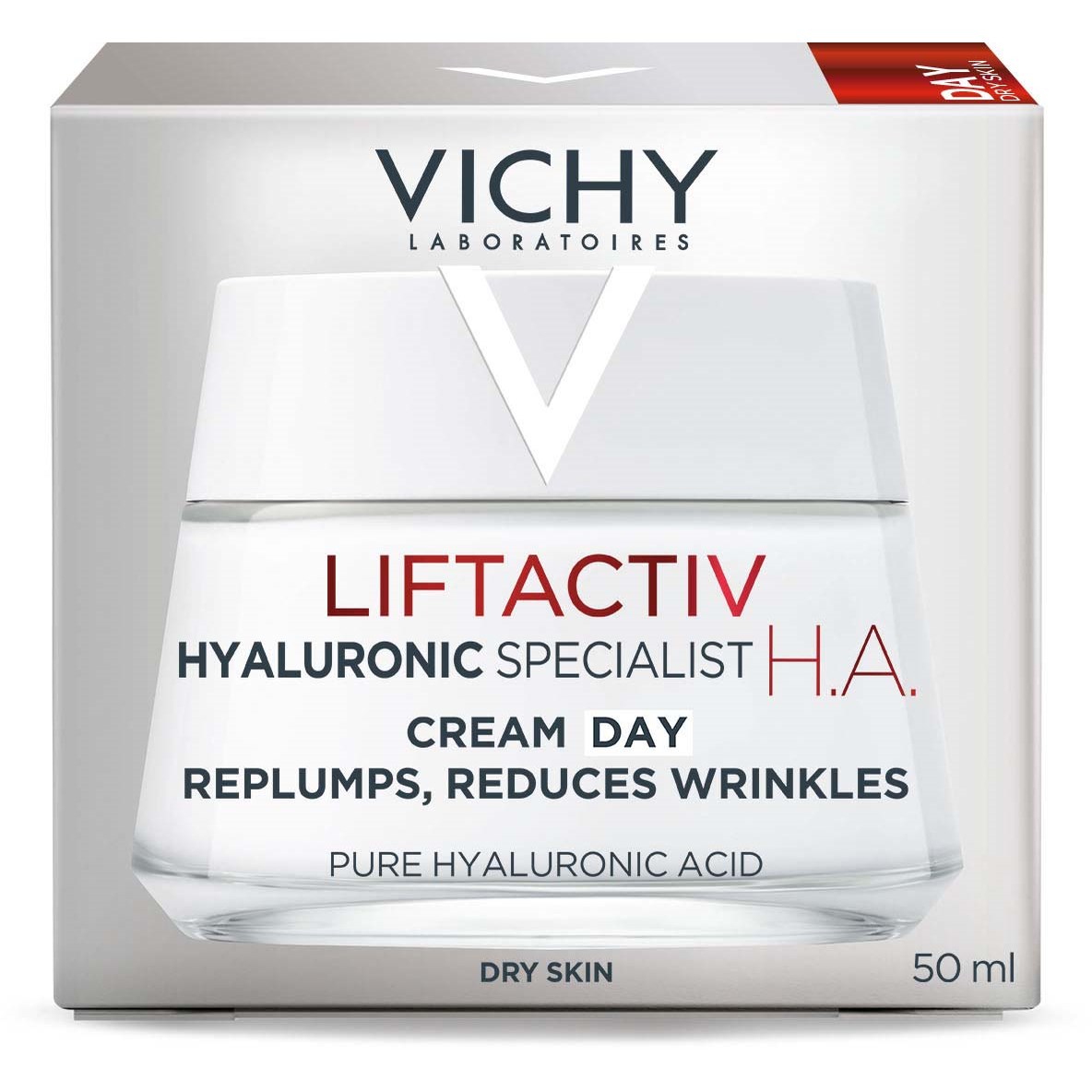 VICHY Liftactiv H.A. Anti-Wrinkle Day Cream Dry Skin 50 ml (obrázok 7)