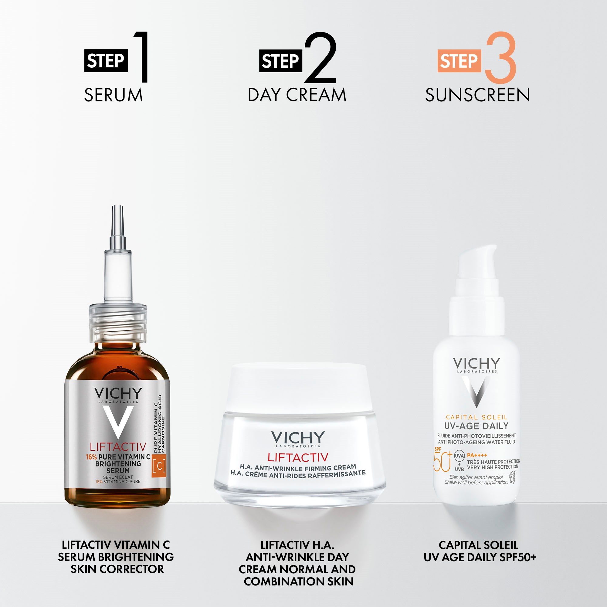VICHY Liftactiv H.A. Anti-Wrinkle Day Cream Normal And Combination Ski (obrázok 3)