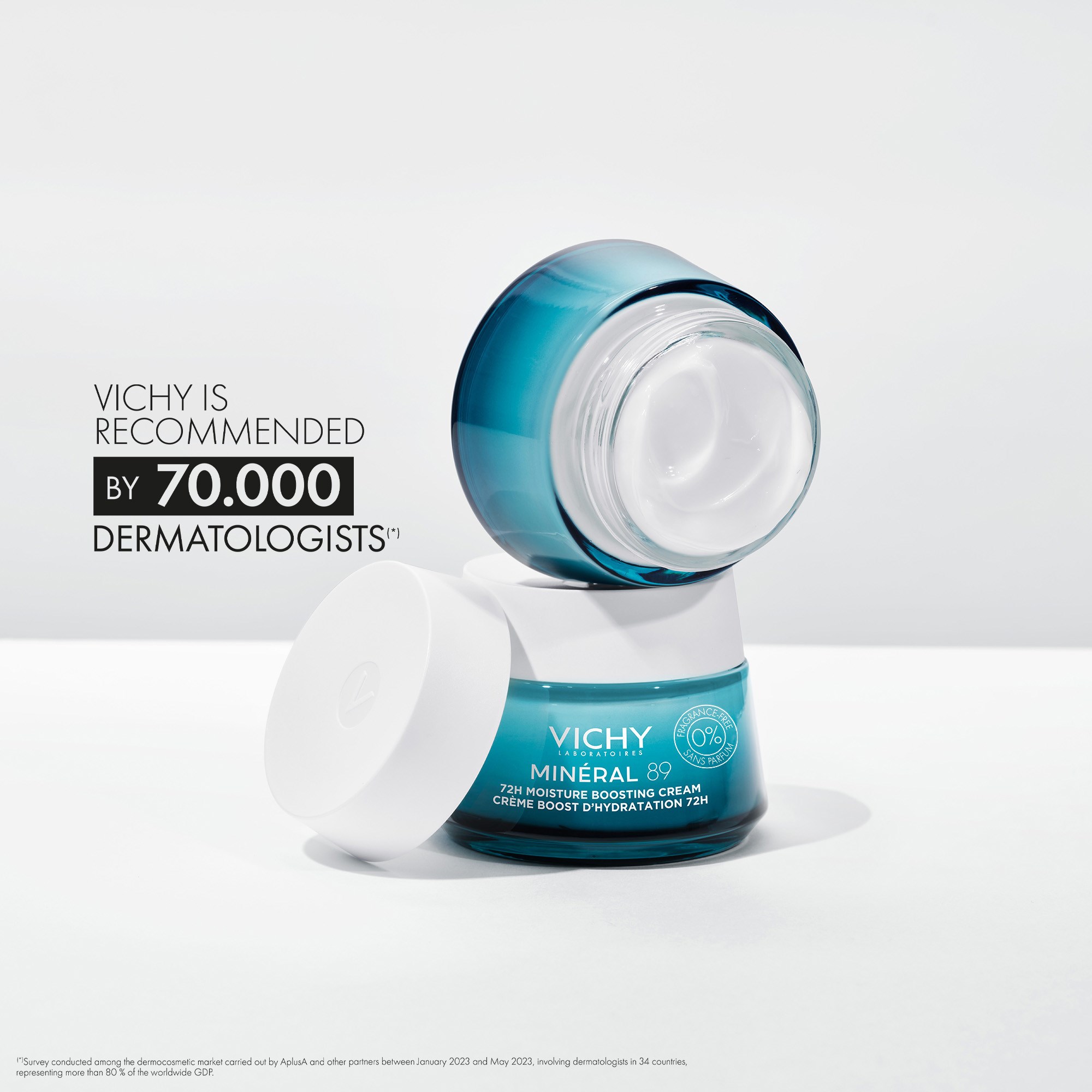 VICHY Mineral 89 72H Moisture Boosting Cream Fragrance Free 50 ml (obrázok 6)