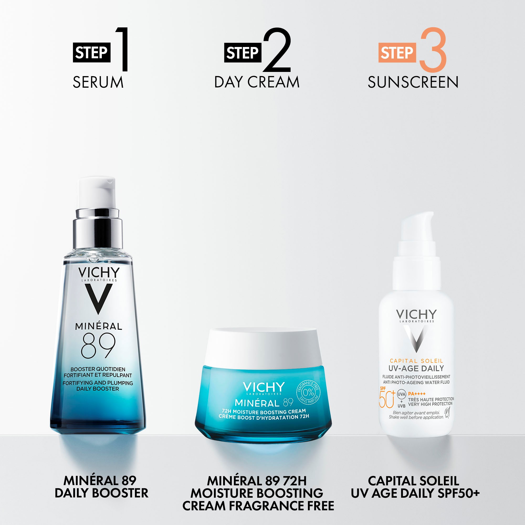 VICHY Mineral 89 72H Moisture Boosting Cream Fragrance Free 50 ml (obrázok 9)