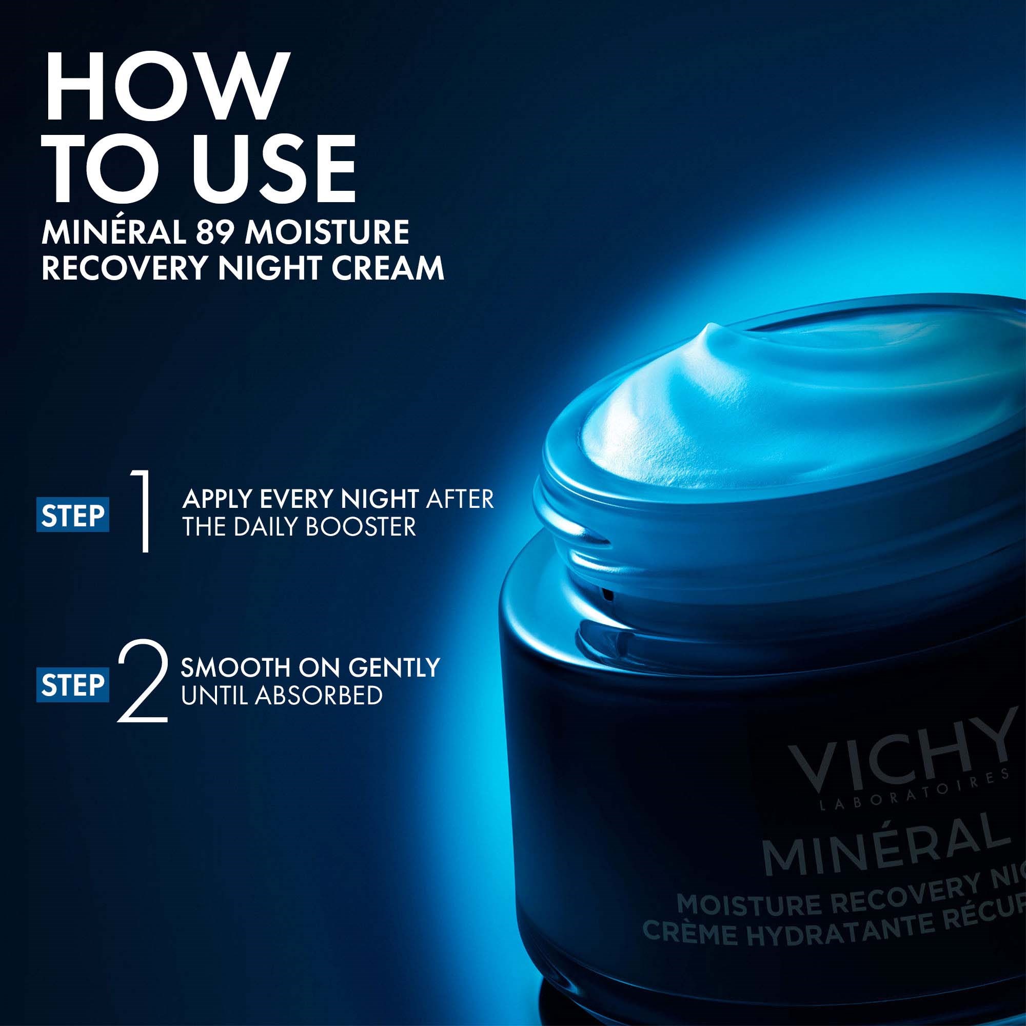 VICHY Minéral 89 Moisture Recovery Night Cream 50 ml (obrázok 7)