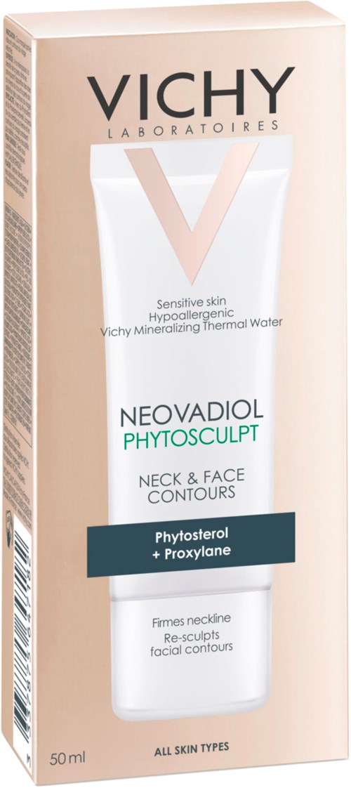 Krem Neovadiol Phytoscult od Vichy na kontury twarzy i szyi, z Phytosterolem i Proxylane, 50 ml, dla jędrności skóry.