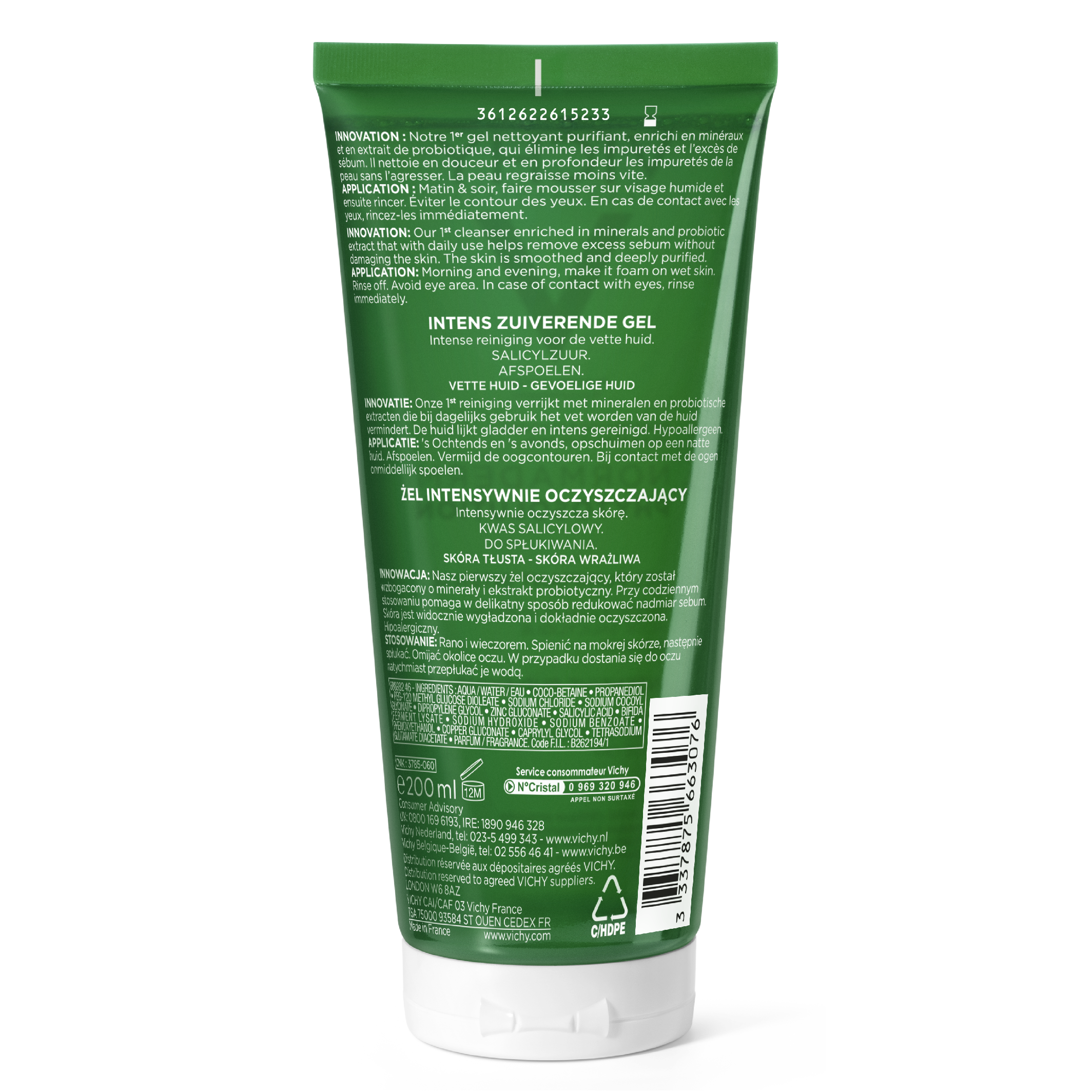 VICHY Normaderm Intensive Purifying Cleanser 200 ml (obrázok 3)