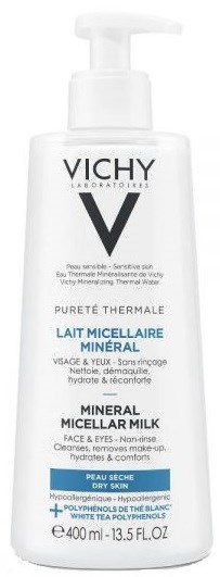 VICHY Pureté Thermale Mineral Micellar Milk Dry Skin 400 ml
