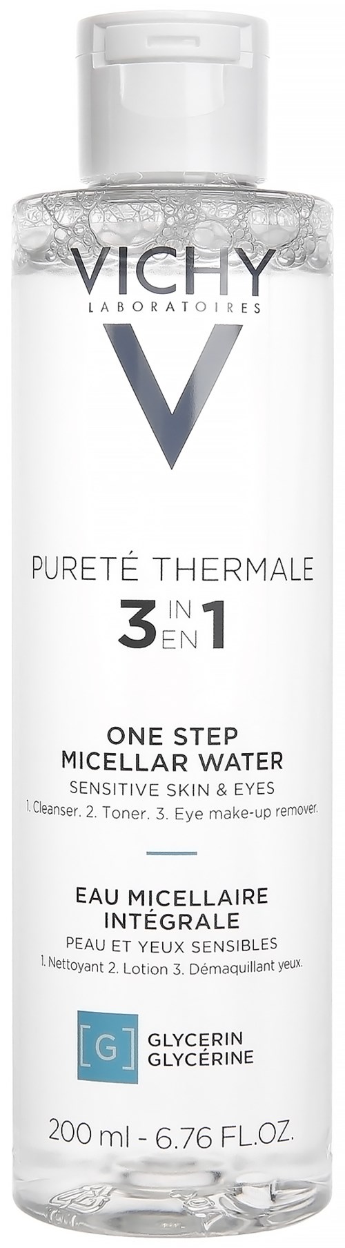 VICHY Pureté Thermale 3-in-1 One Step Micellar Water 200 ml