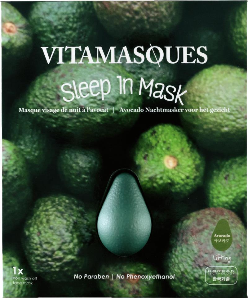VITAMASQUES Avocado Sleep In Mask - Half Shape (X2)