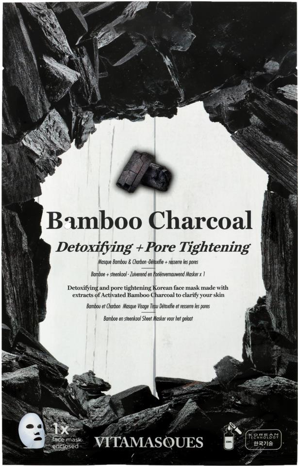 VITAMASQUES Bamboo Charcoal Sheet Mask