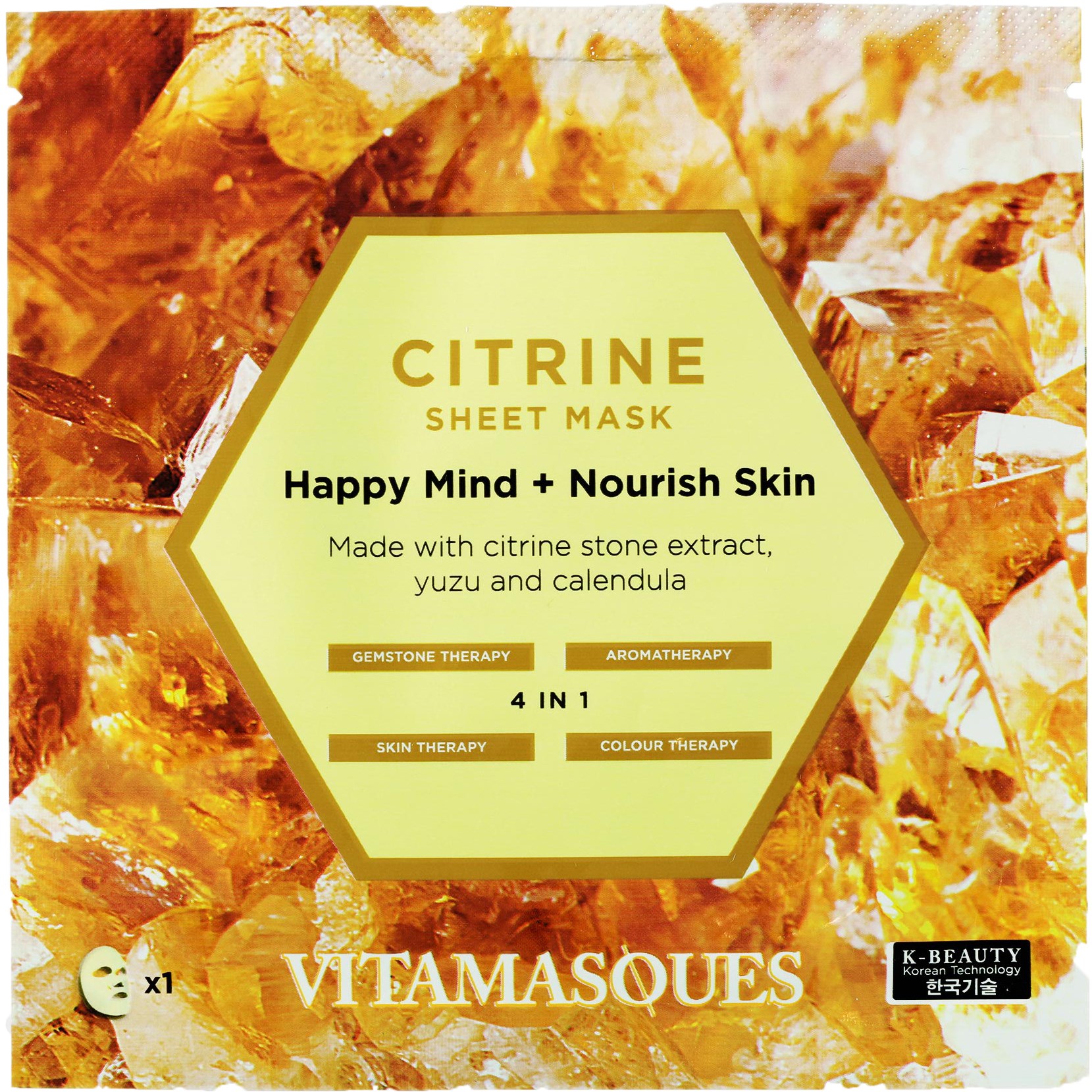 VITAMASQUES Citrine Sheet Mask 22 ml