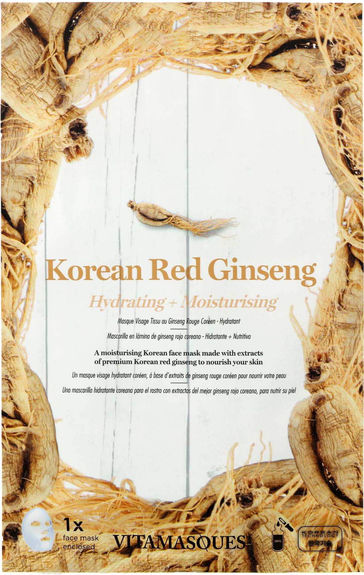 VITAMASQUES Korean Red Ginseng Sheet Mask 20 ml | lyko.com