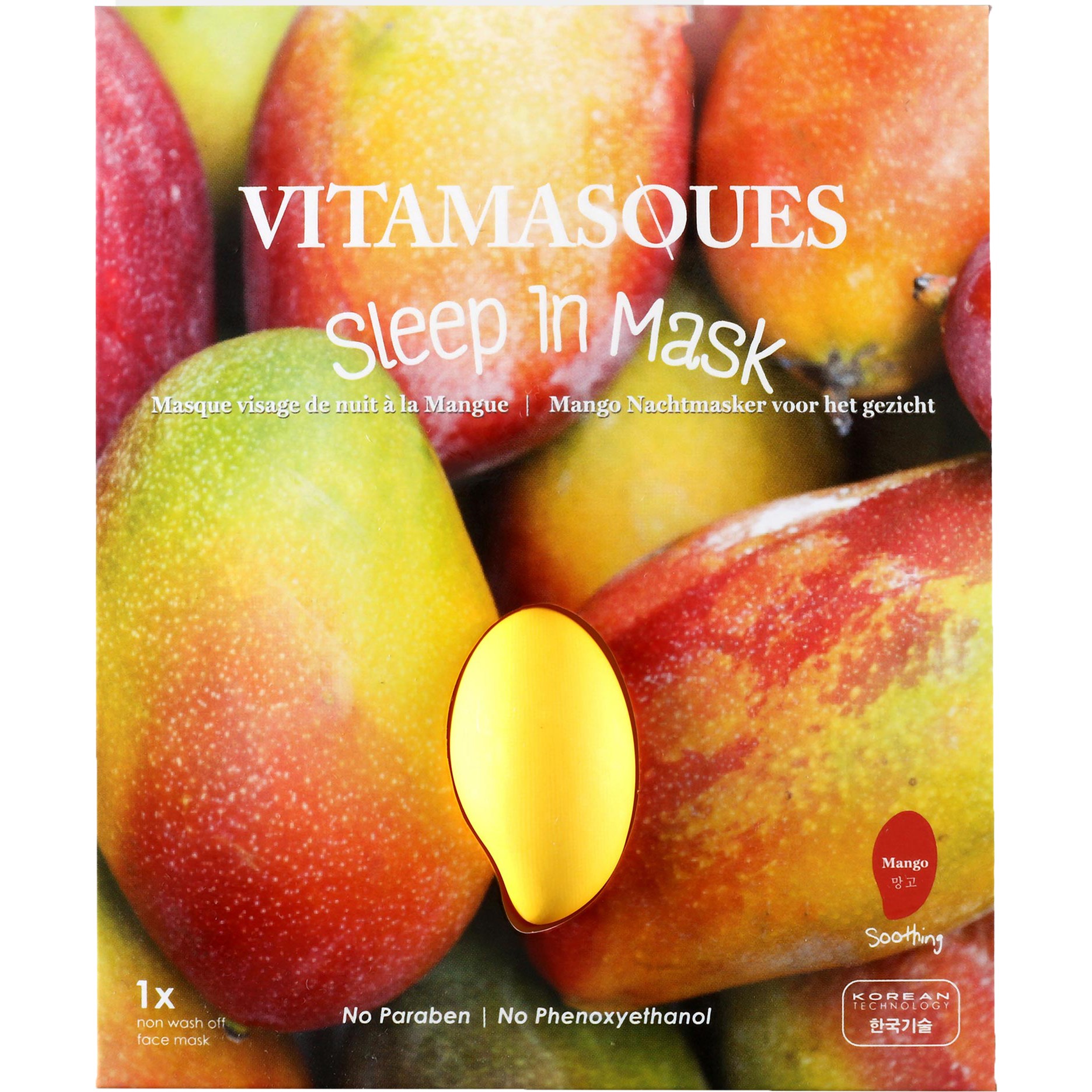 VITAMASQUES Mango Sleep In Mask - Half Shape (X2) 4 ml