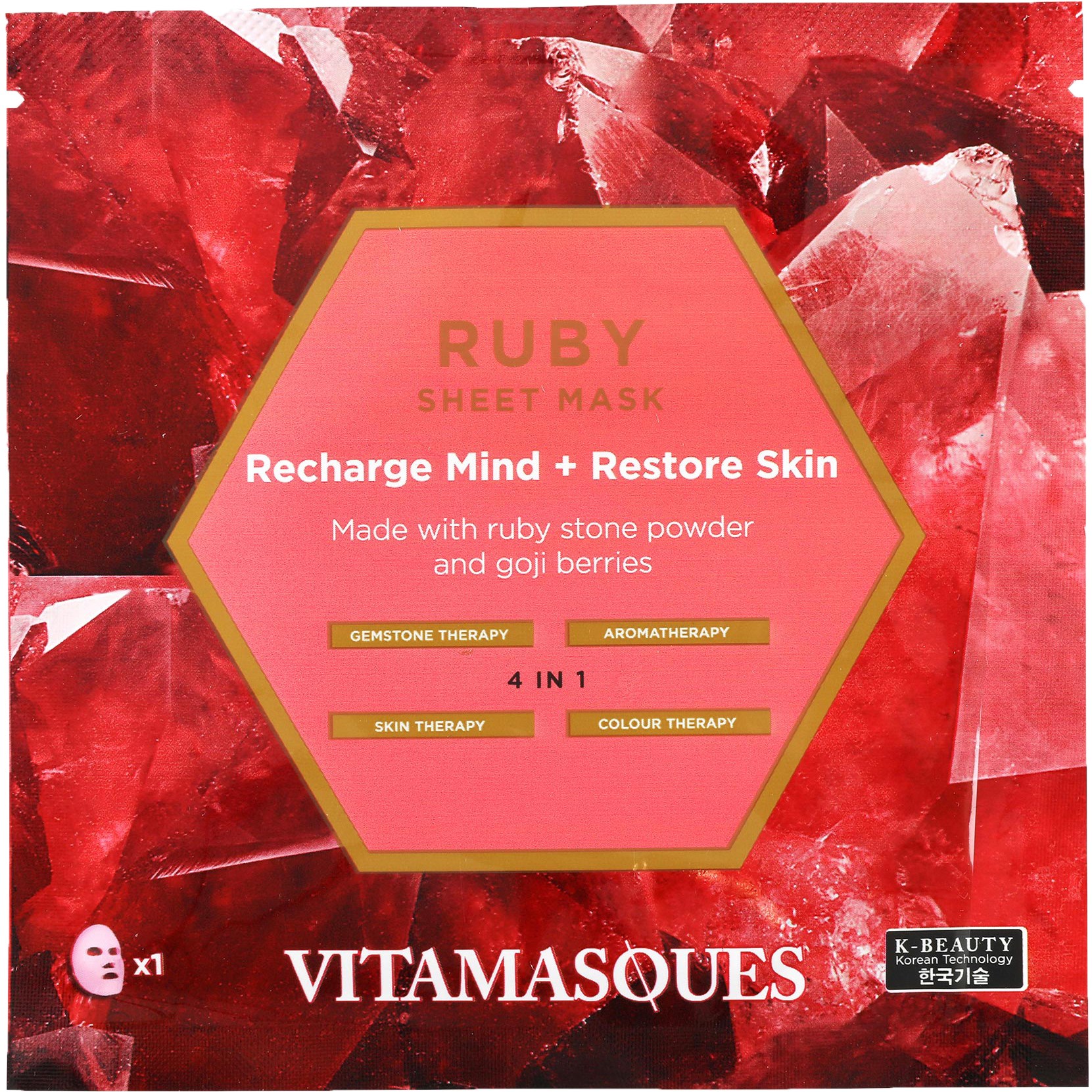 VITAMASQUES Ruby Sheet Mask 22 ml