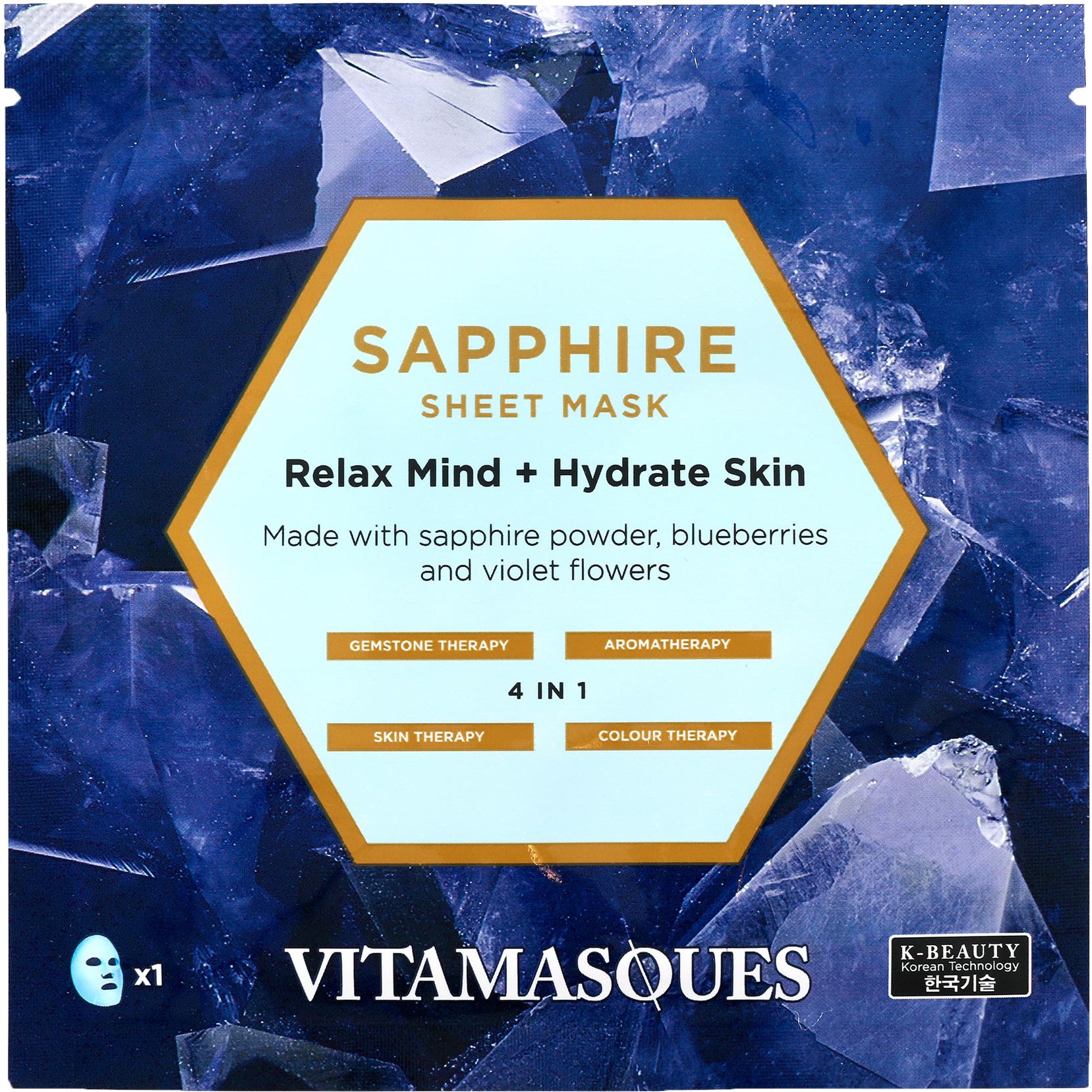 VITAMASQUES Sapphire Sheet Mask 22 ml