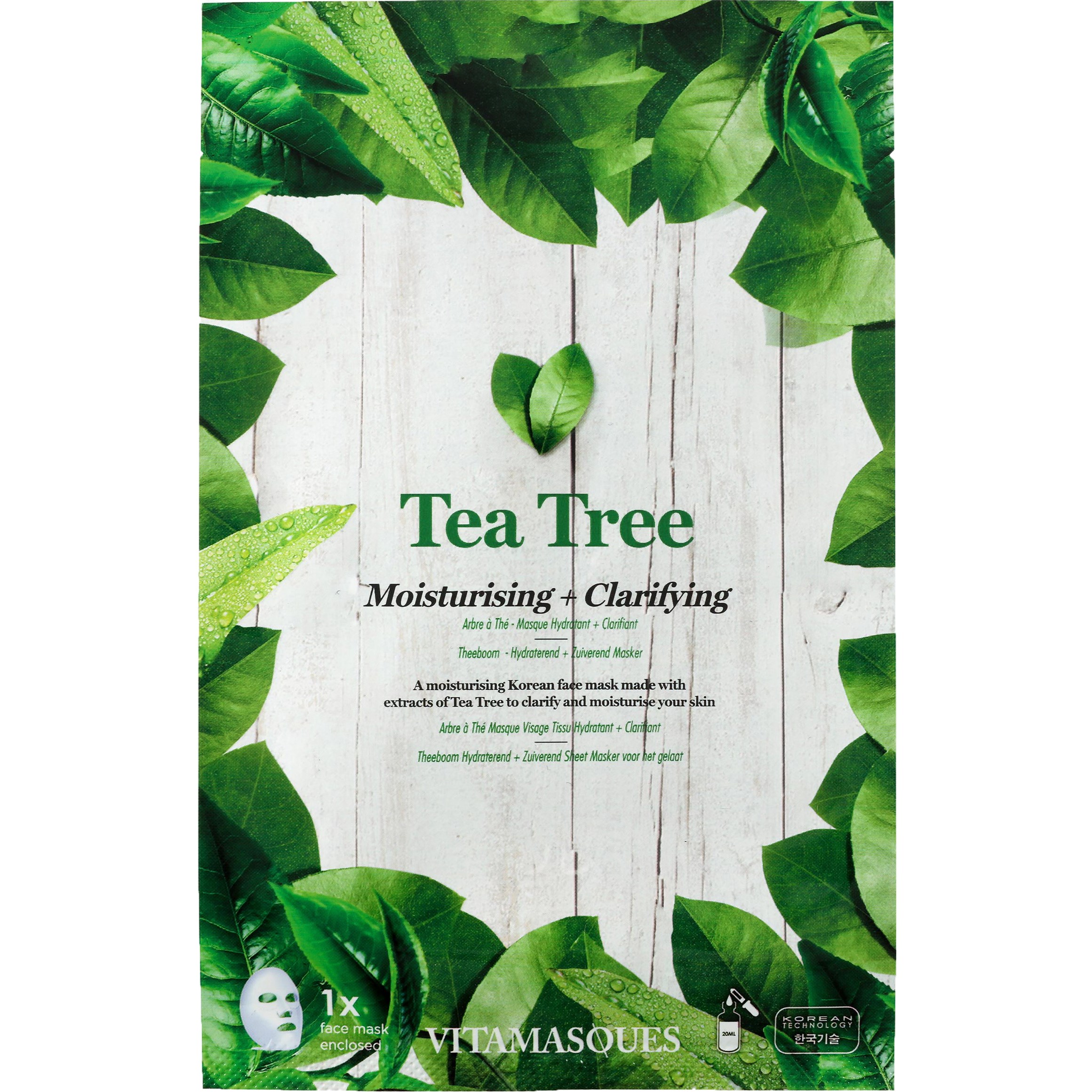 VITAMASQUES Tea Tree Sheet Mask 20 ml